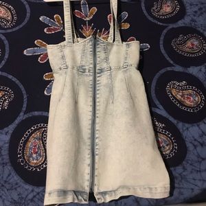 Jean overall skirt